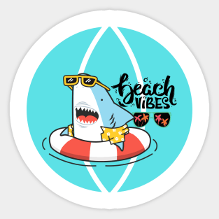 Beach vibe t-shirt Sticker